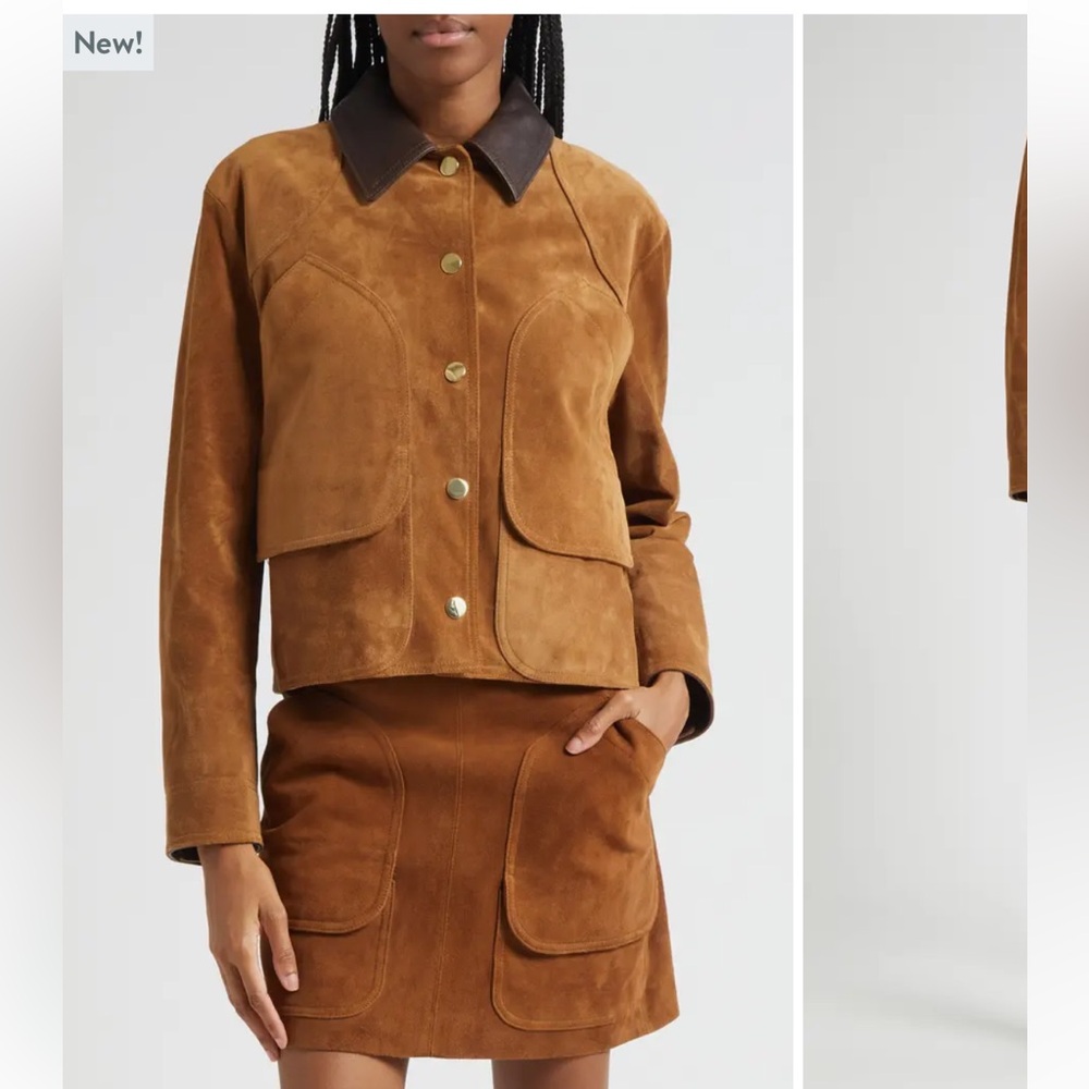 Veronica Beard Brown Leather Jacket